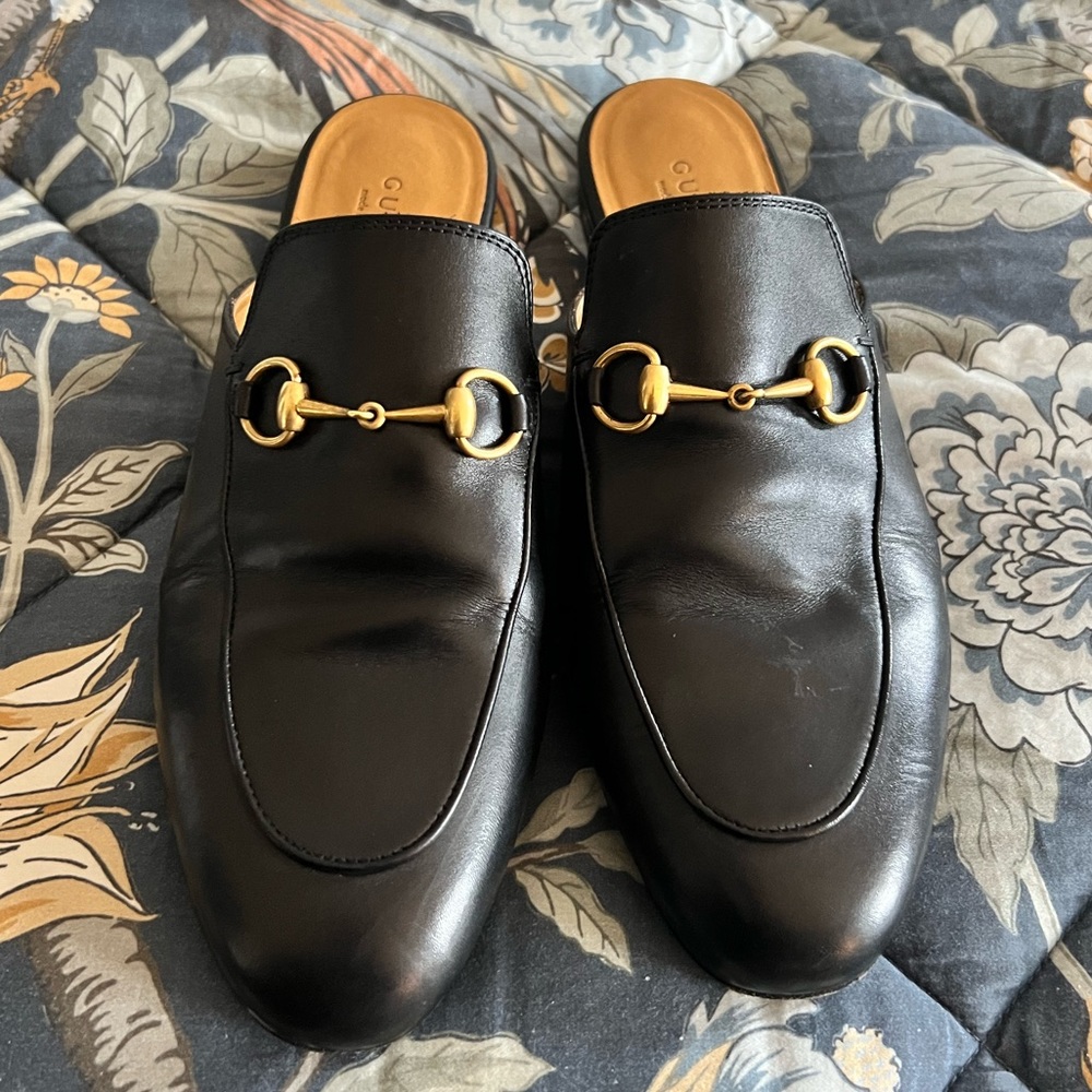 Gucci Princetown Mules black leather horsebit